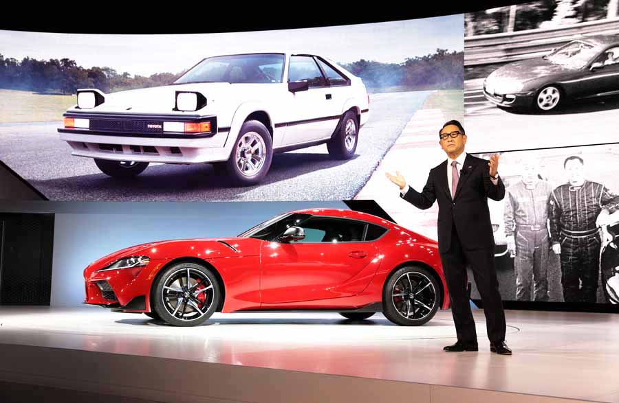 Akio Toyoda en evento Toyota